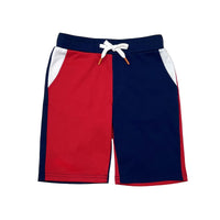 Boy's Knit Pull On Color blocking Short