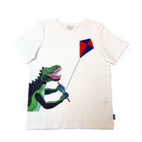 Boy's SS Crew Neck Tee with Dinosaur Print
