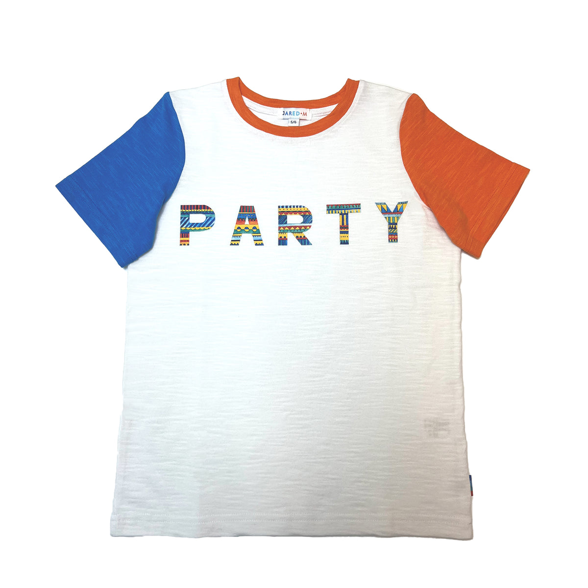 Boy's SS Crew Neck Color Blocking Tee with Party Print - My Little J