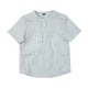 Boy's SS  Half placket Band Collar stripe Shirt