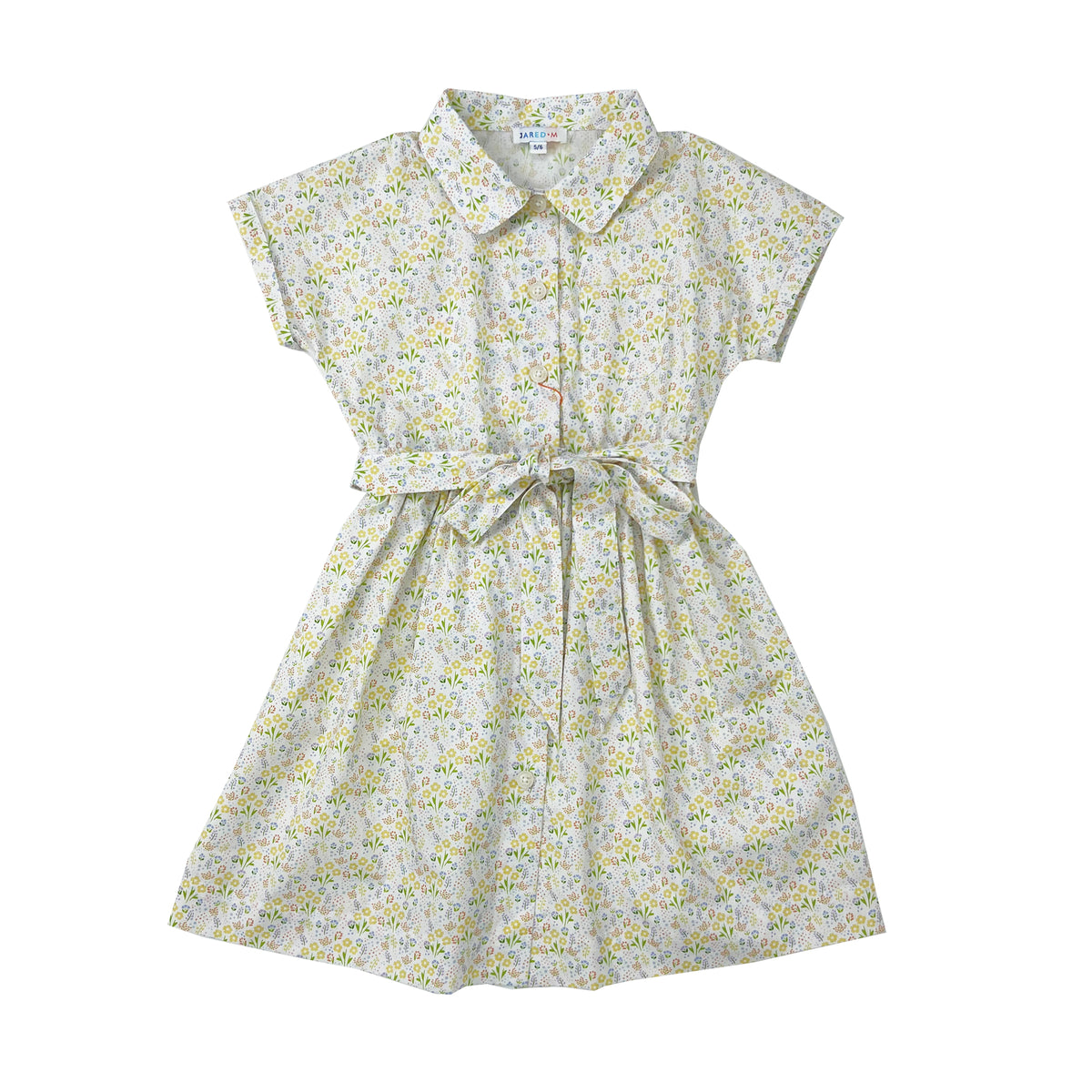 Girl's Floral Shirt Dress