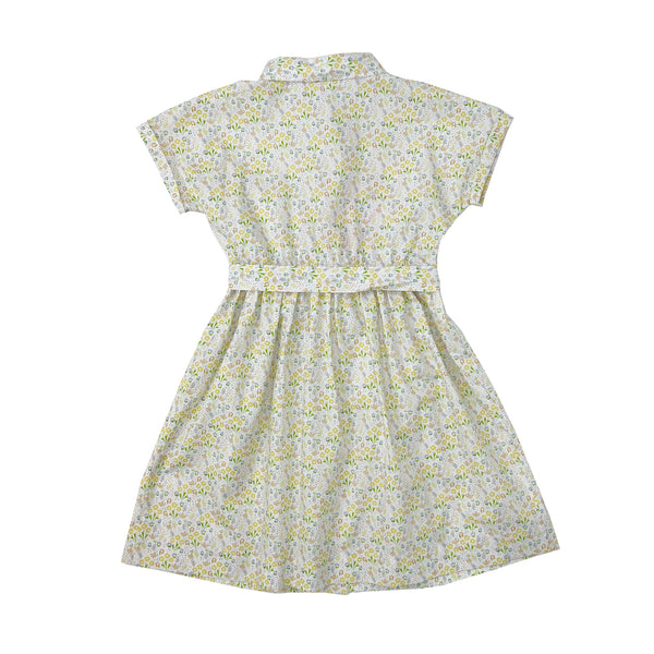 Girl's Floral Shirt Dress