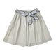 Girl's Waist Tie Knit Skirt