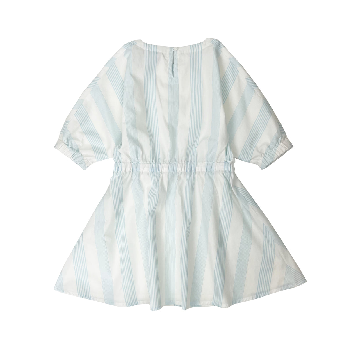 Girl's 3/4 Sleeve Stripe Dress