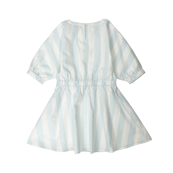 Girl's 3/4 Sleeve Stripe Dress