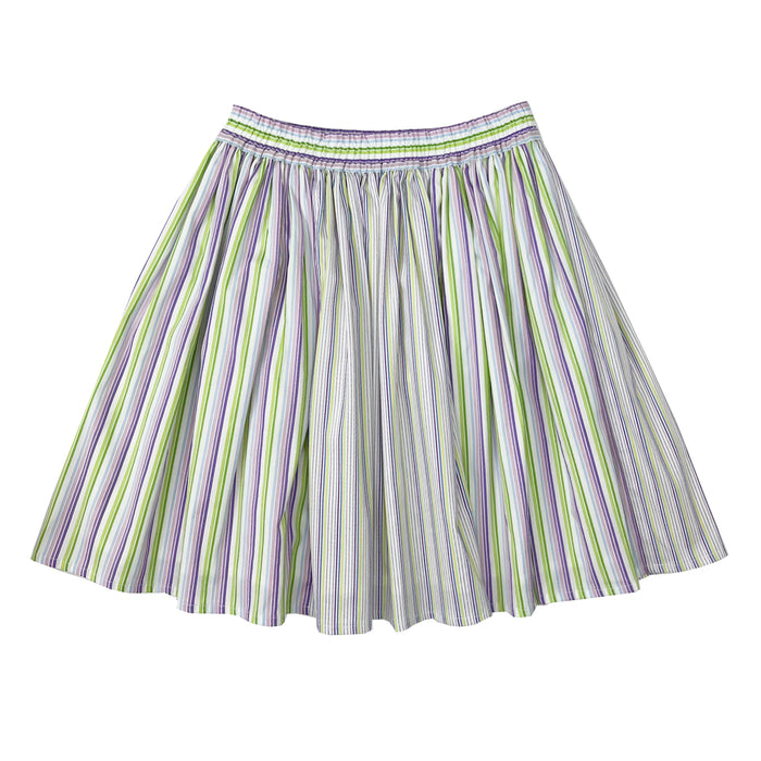 Girl's stripe 6-panel skirt