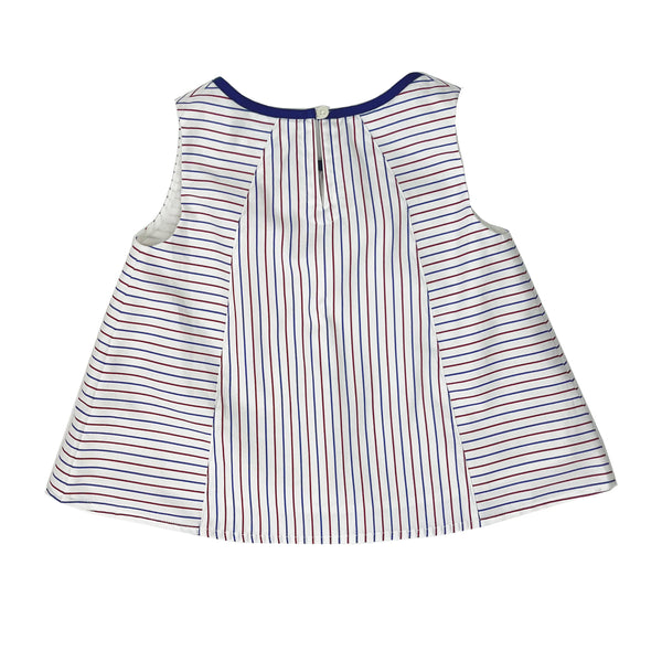 Girl's Sleeveless Stripe Top