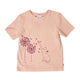 Girl's SS Crew Neck Dandelion Butterflies and Cat Tee