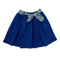 Girl's Waist Tie Knit Skirt