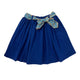 Girl's Waist Tie Knit Skirt