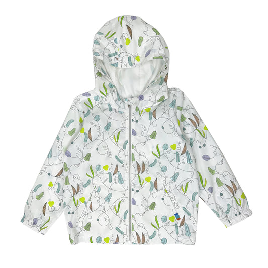 Unisex Nylon Peas Zip Up Hoodie Jacket - My Little J
