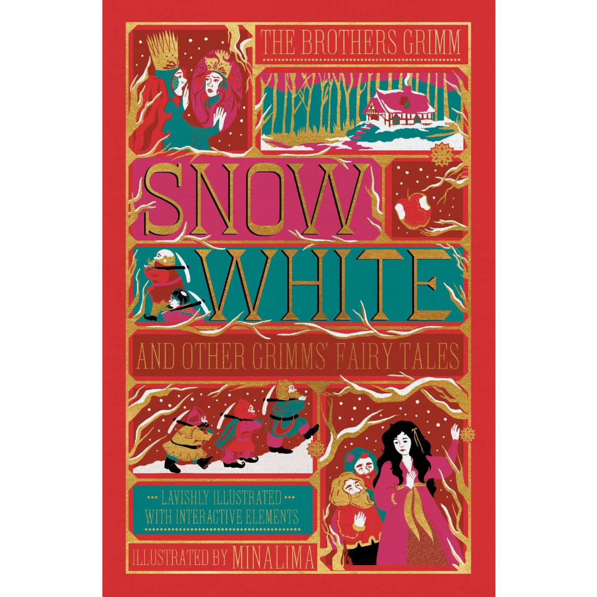 Snow White and Other Grimms' Fairy Tales (MinaLima Edition) : Illustrated with Interactive Elements - My Little J