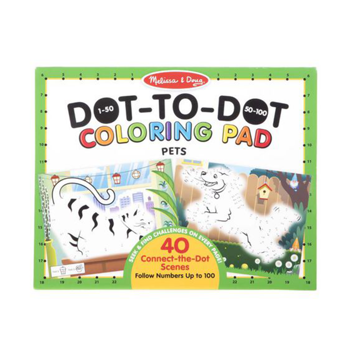 ABC Dot-to-Dot Coloring Pad - Pets - My Little J