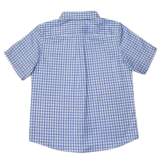 Boy's SS Spread Collar Check Shirt - My Little J
