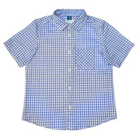Boy's SS Spread Collar Check Shirt