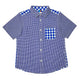 Boy's SS  Spread Collar Mixed Check  Shirt