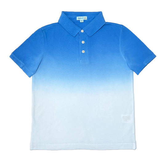 Boy's SS Flat Knit Dip dye Polo - My Little J