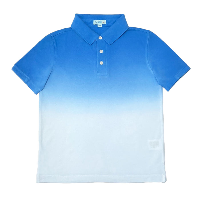 Boy's SS Flat Knit Dip dye Polo - My Little J