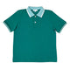Boy's SS Flat Knit Tipping Collar Polo