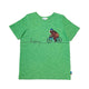 Girl's SS Crew Neck Tee with cycling Bear Print