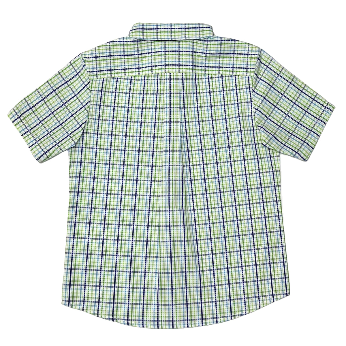 Boy's SS Spread Collar Check Shirt