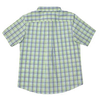 Boy's SS Spread Collar Check Shirt