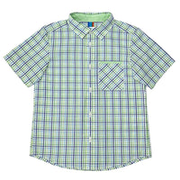 Boy's SS Spread Collar Check Shirt