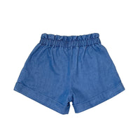 Girl's Indigo Pull On Shorts