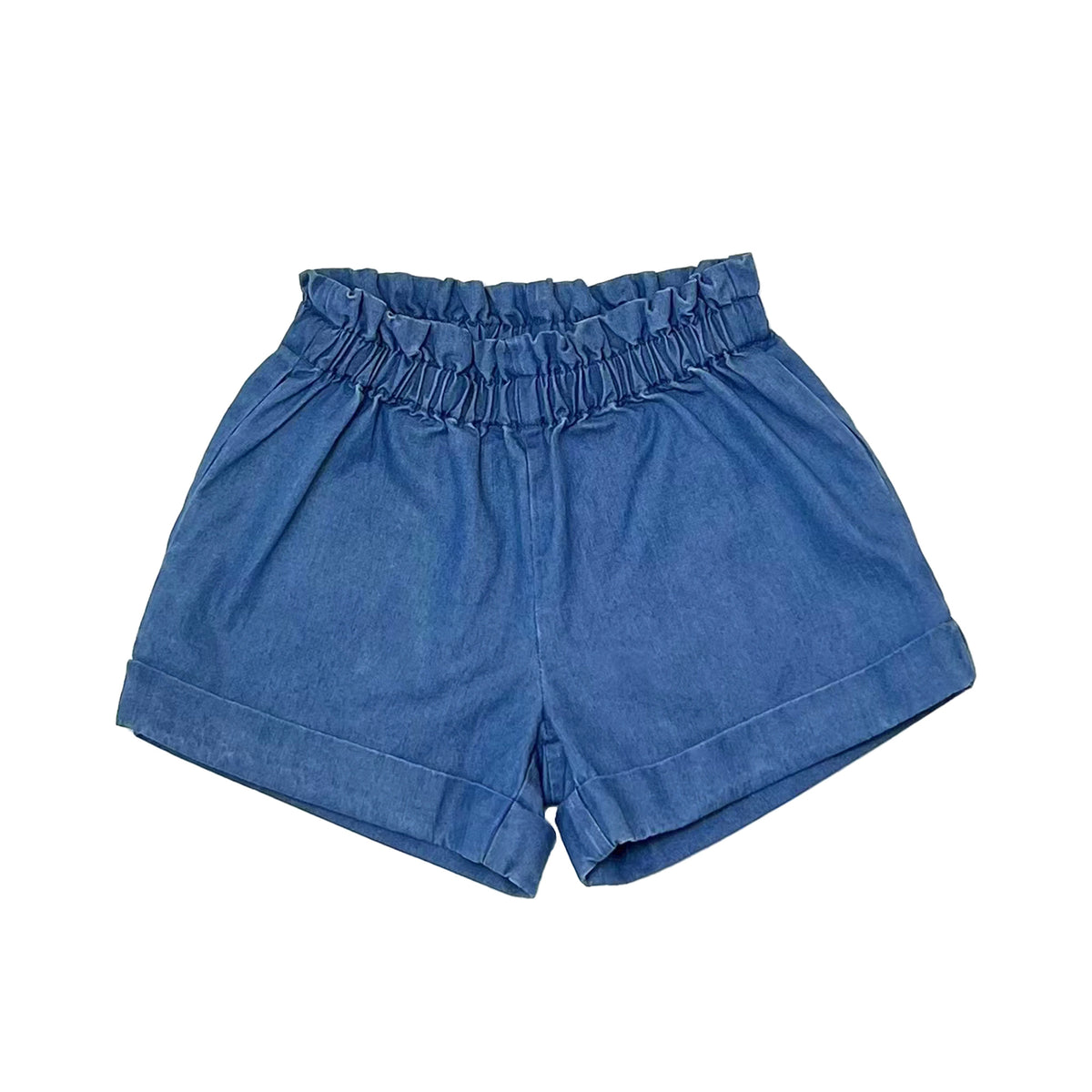 Girl's Indigo Pull On Shorts