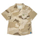 Boy's SS Camp Collar Camo Print Shirt