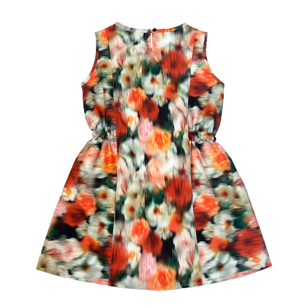 Girl's Sleeveless Floral Haze print Dress