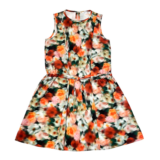 Ladies Sleeveless Floral Haze print Dress - My Little J