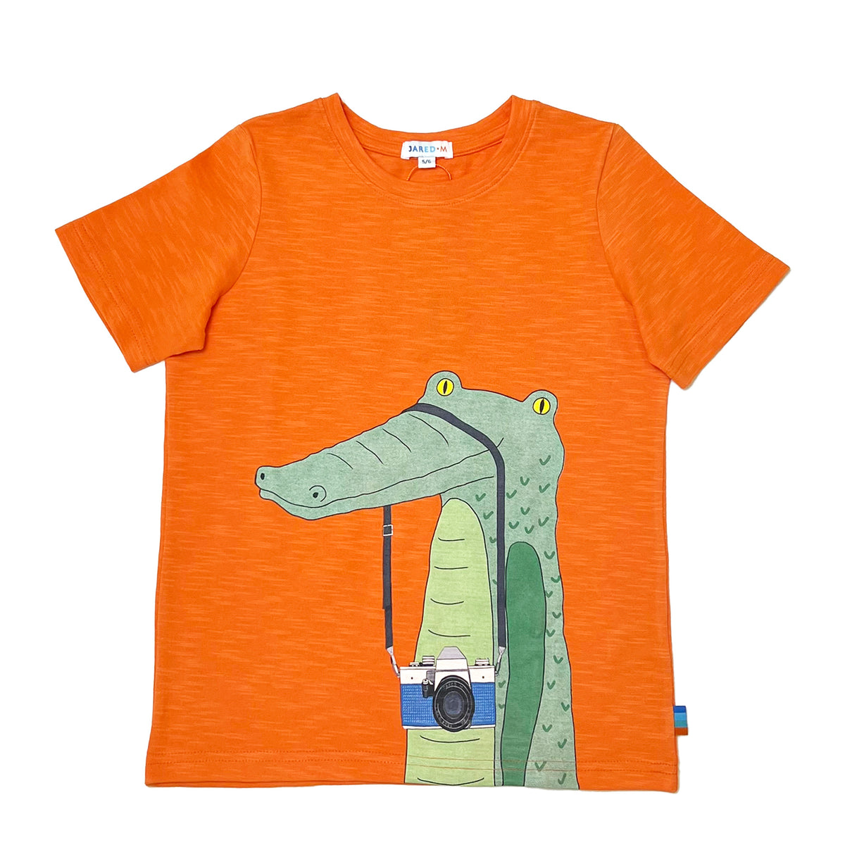 Boy's SS Crew Neck Tee with Crocodile Print - My Little J