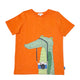 Boy's SS Crew Neck Tee with Crocodile Print