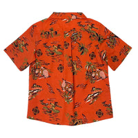 Boy's SS Camp Collar Print Shirt