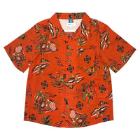 Boy's SS Camp Collar Print Shirt