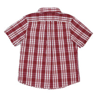 Boy's SS Spread Collar Seersucker Check shirt