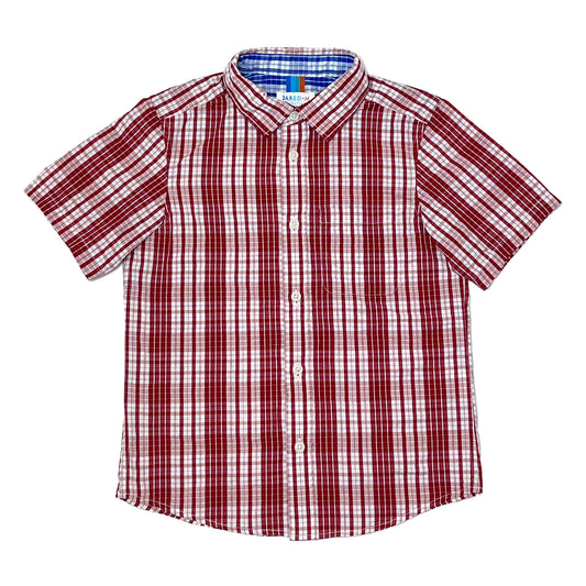 Boy's SS Spread Collar Seersucker Check shirt - My Little J