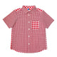 Boy's SS  Spread Collar Mixed Check  Shirt