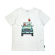 Boy's SS Crew Neck Tee with Animal on Road Trip Print