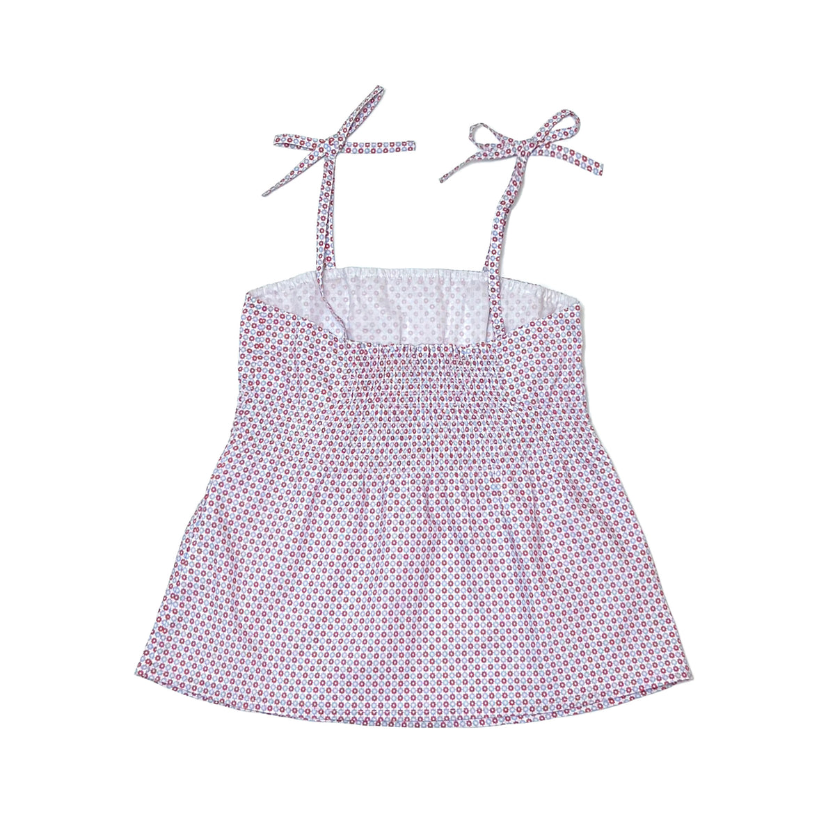 Girl's Woven Floral Print Tiki Top