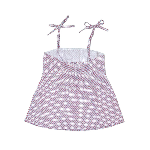 Girl's Woven Floral Print Tiki Top
