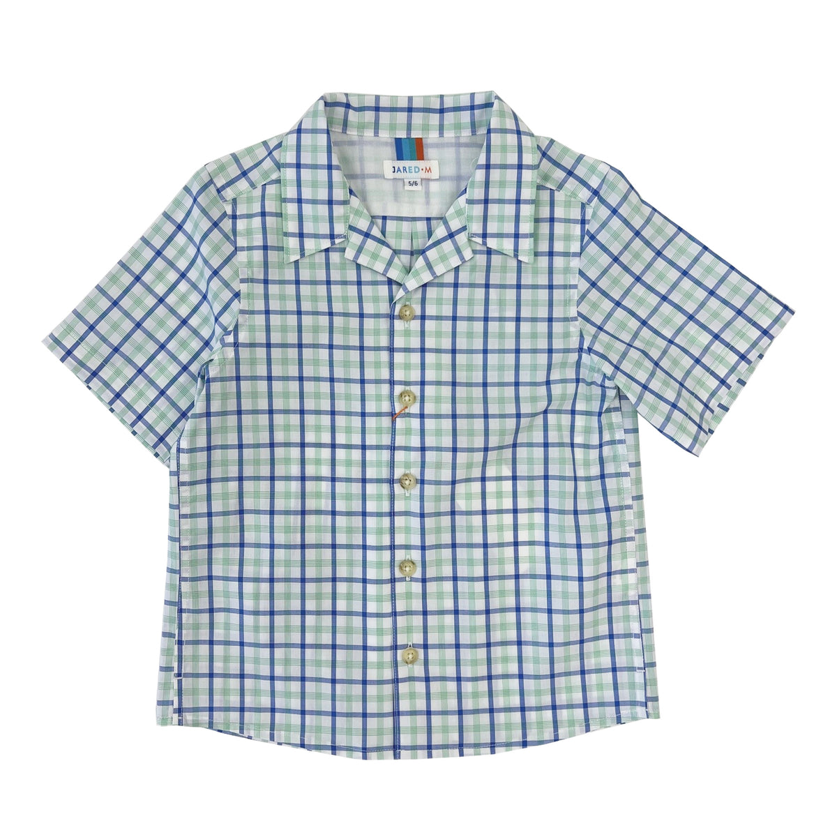 Boy's SS Camp Collar Plaid shirt - My Little J