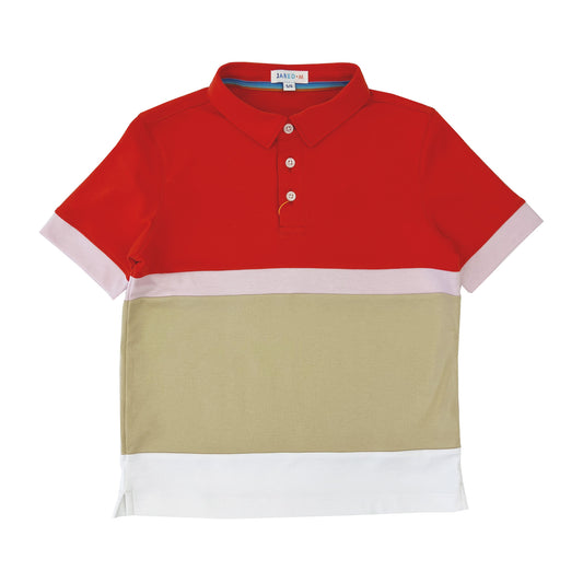 Boy's SS Color Block Polo - My Little J