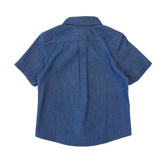 Boy's SS Spread Collar Patchwork shirt - My Little J