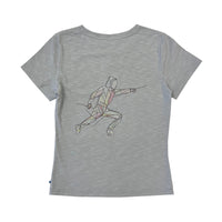 Ladies SS Crew Neck Fencing Tee