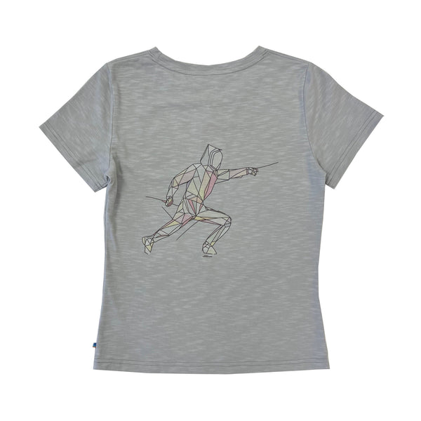Ladies SS Crew Neck Fencing Tee