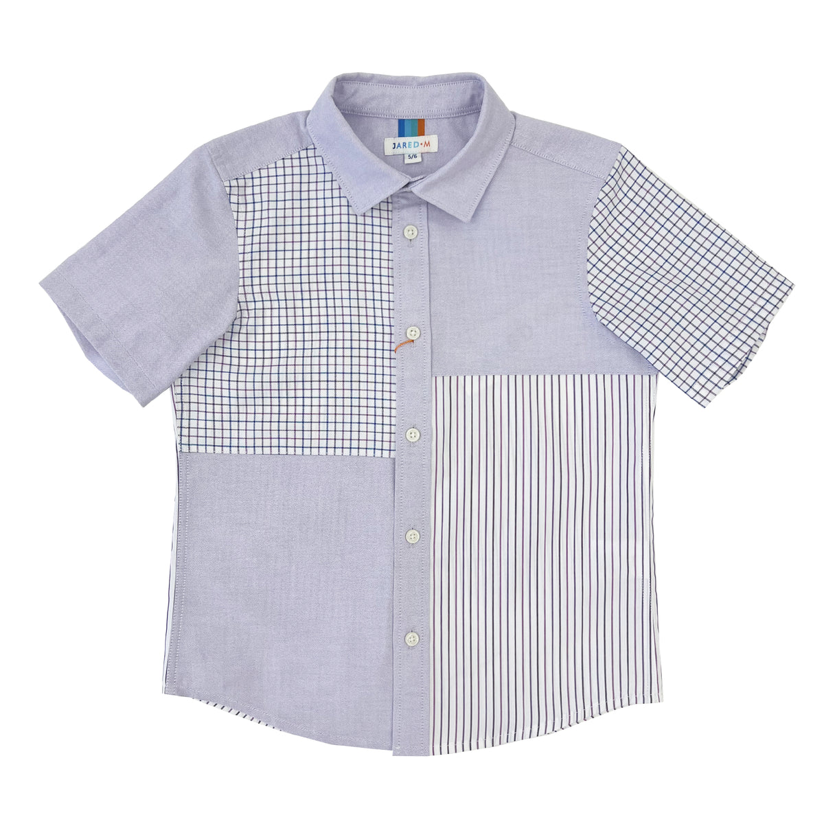 Boy's Lilac Block Shirt - My Little J