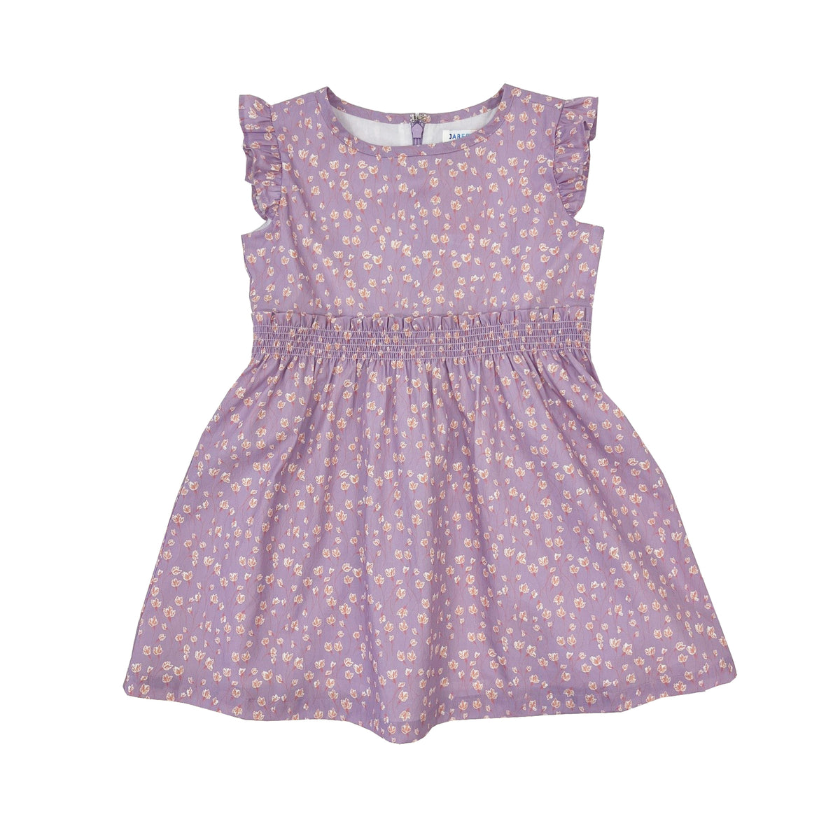 Girl's Floral Smocking Sleeveless Dress