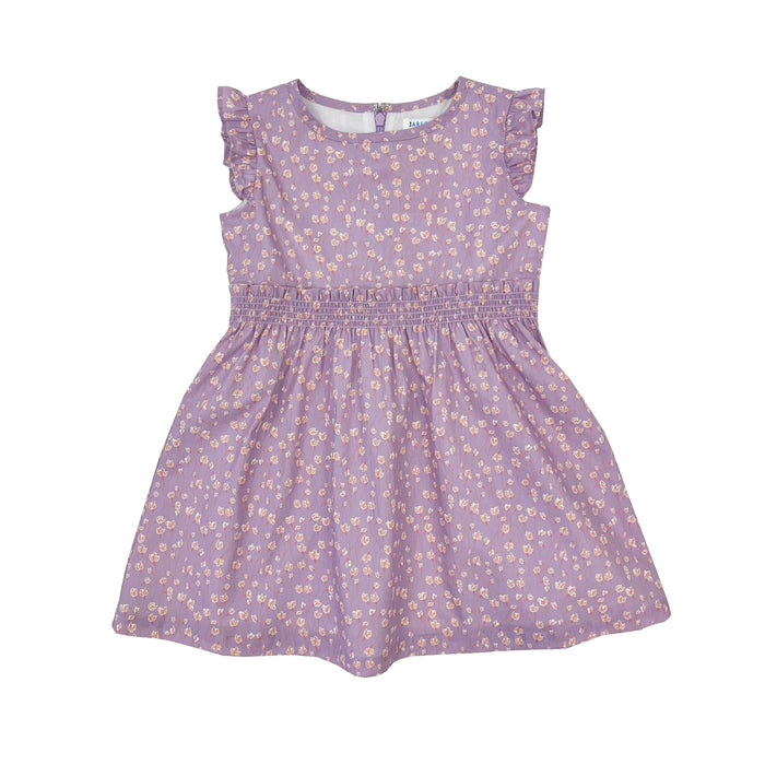 Girl's Floral Smocking Sleeveless Dress